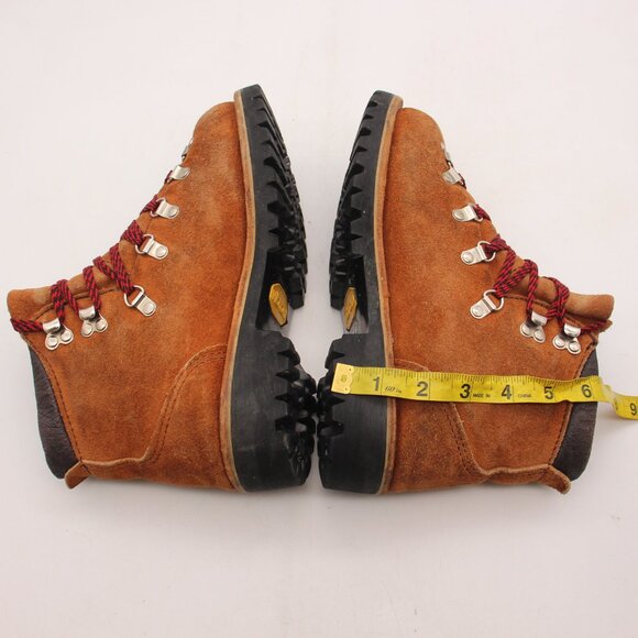 Vintage Jcpenny Women’s Size 7 B  Brown Leather Hiking Boots Made in USA - Picture 6 of 11